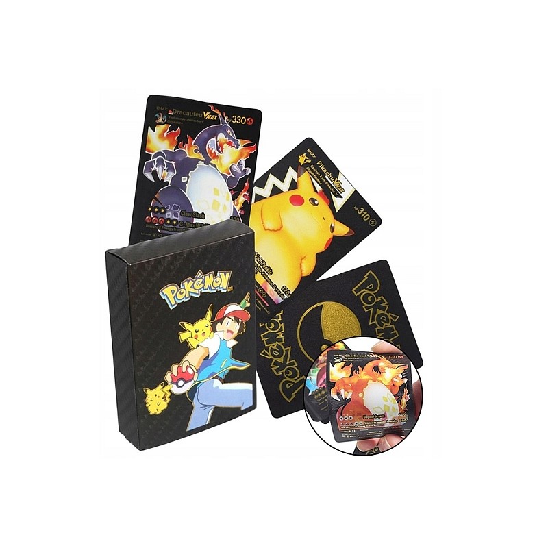 1036512344676 - Schwarzes Pokémon-Kartenset 25 Stück TCG Schwarz – Limitierte Auflage