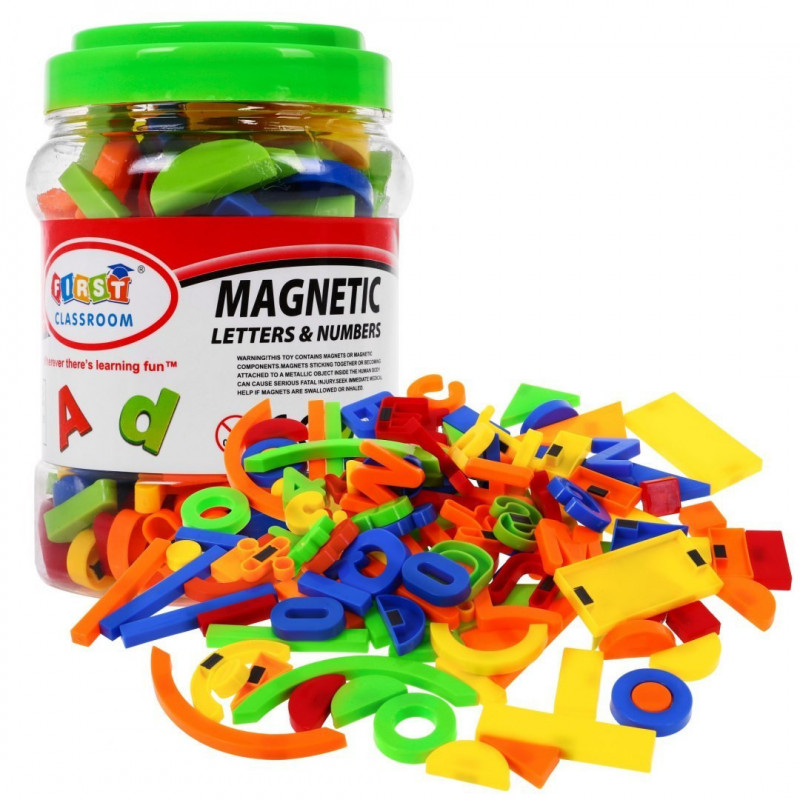 Magnetinės raidės ir skaičiai - 78 elementai Magnetinės raidės ir skaičiai - 78 elementai