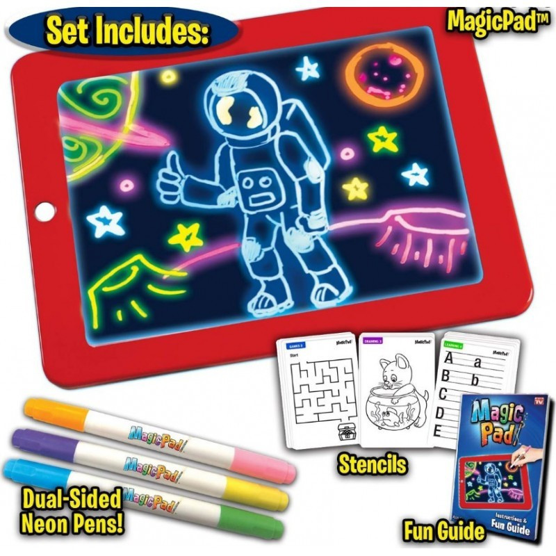 Magic Pad šviečianti piešimo lenta Magic Pad šviečianti piešimo lenta