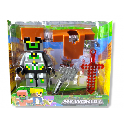 Minecraft-Figur mit Hammer...