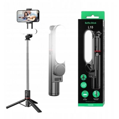 Selfie-Teleskopstativ L15 LED