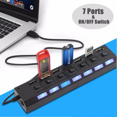 USB-Hub mit 7 Anschlüssen...