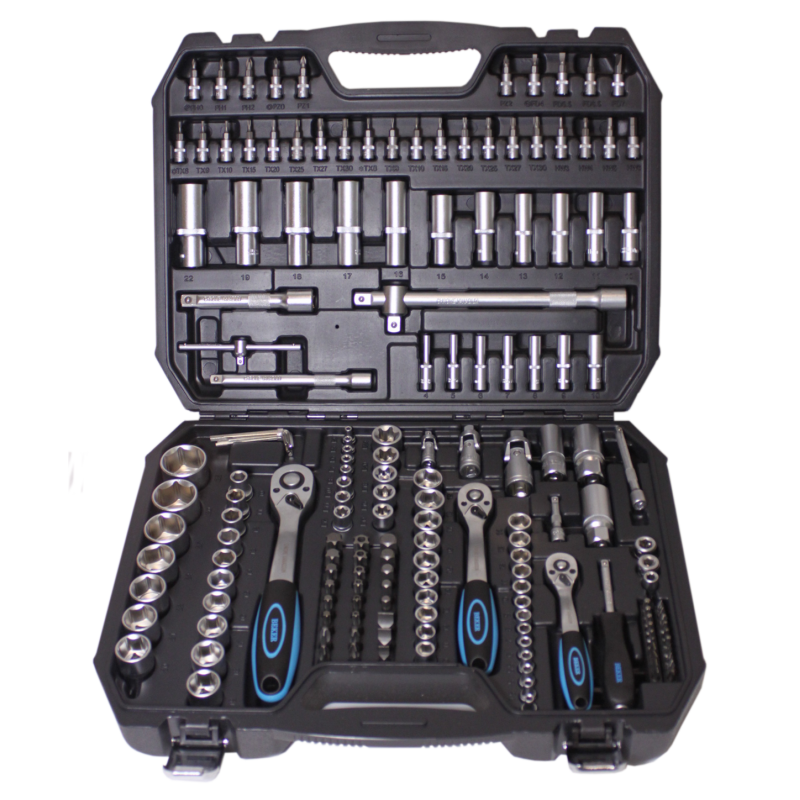 Įrankių komplektas 1/2' 3/8' 1/4, 171vnt