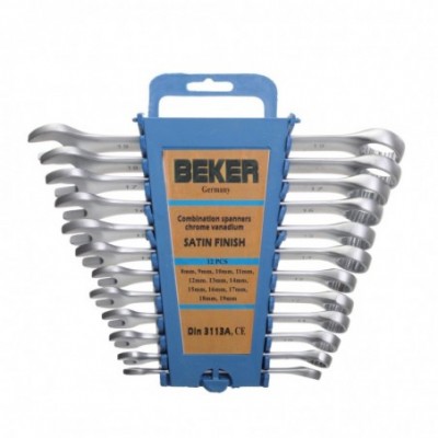 Kombinuotų raktų rinkinys 12d 8-19mm Cr-V
