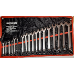 Kombinuotų raktų rinkinys 18d. 6-24mm, CrV