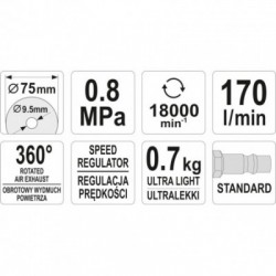 Pneumatinis diskinis pjoviklis 75mm