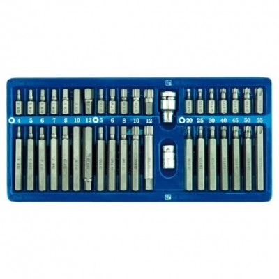 Antgalių rinkinys Torx, Hex, Spline, 40vnt