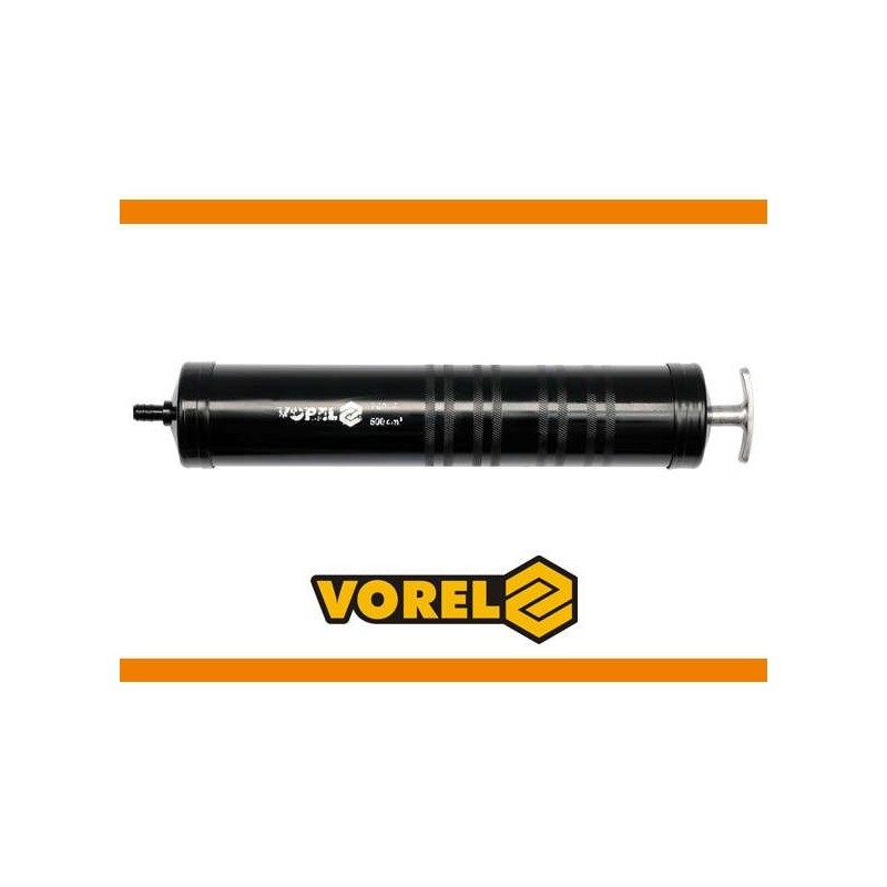 Švirkštas skystam tepalui 500 ml, metalinis