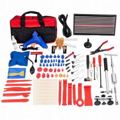 Įlenkimų šalinimo rinkinys be dažymo 75 vnt.