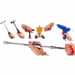 Įlenkimų šalinimo rinkinys be dažymo 75 vnt.