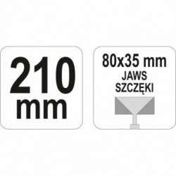 Replės skardos lankstymui, tiesios 210mm