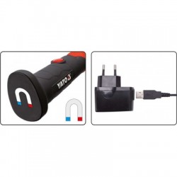 Darbo lempa, akumuliatorinė COB LED 3W, 230/12V