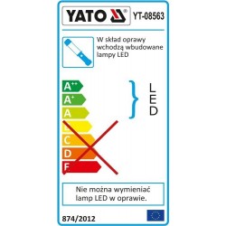 Darbo lempa, akumuliatorinė COB LED 3W, 230/12V