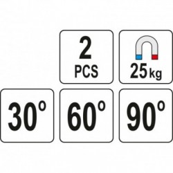 Suvirinimo magnetinių laikiklių rinkinys 25kg., 2vnt.