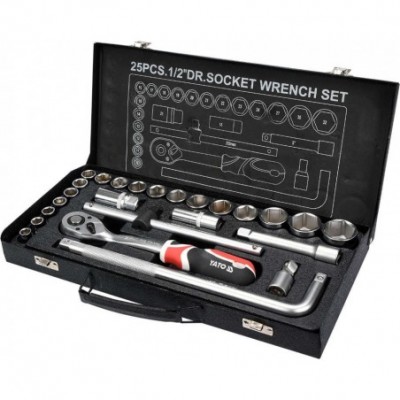Įrankių rinkinys 25vnt, 1/2"
