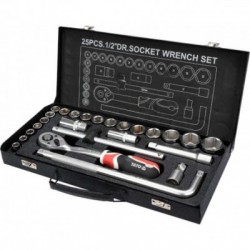 Įrankių rinkinys 25vnt, 1/2"