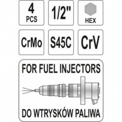 Galvučių rinkinys purkštukams