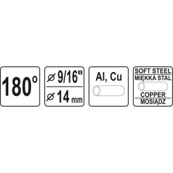 Vamzdelių lankstymo prietaisas 14mm