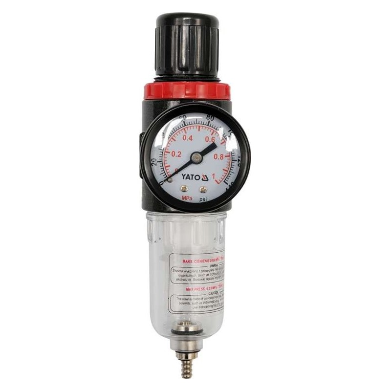 Drėgmės filtras su reguliatoriumi ir manometru 1/4''