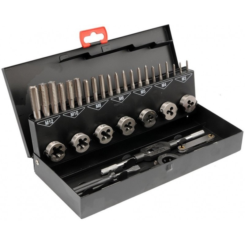 Sriegiklių, sriegpjovių rinkinys 32vnt. HSS