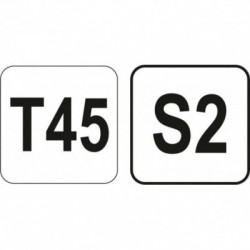 Atsuktuvas TORX su rankena, L-tipo, T45