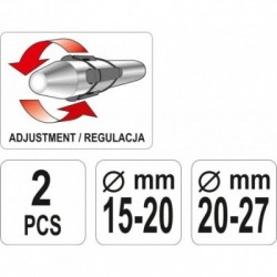 Sankabos centravimo rinkinys 15-20, 20-27mm, 2vnt.