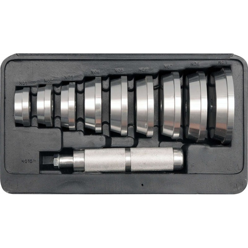 Tepalinių ir paprastų guolių presavimo rinkinys 40-81mm, 10vnt.