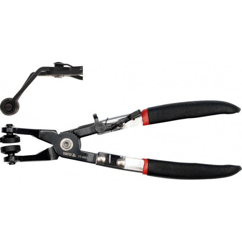 Replės aušinimo žarnų sąvaržoms 215mm, lenktos 45°