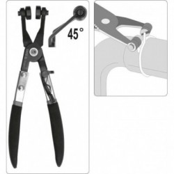 Replės aušinimo žarnų sąvaržoms 215mm, lenktos 45°