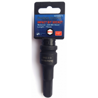 Antgalis smūginis 1/2", H12, 75mm