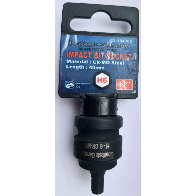 Antgalis smūginis 1/2", H6, 40mm