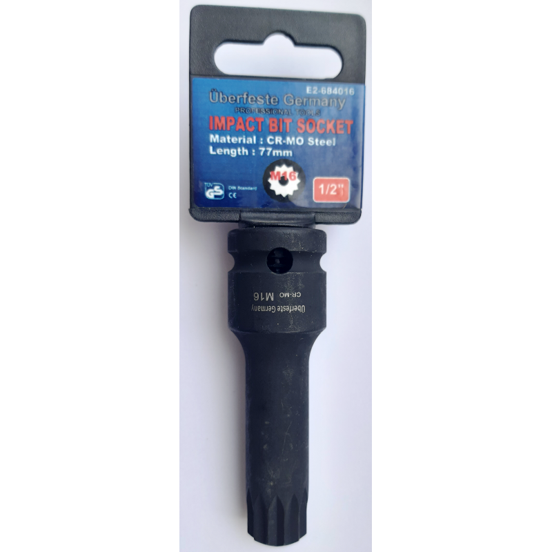 Antgalis smūginis 1/2", M16, 75mm