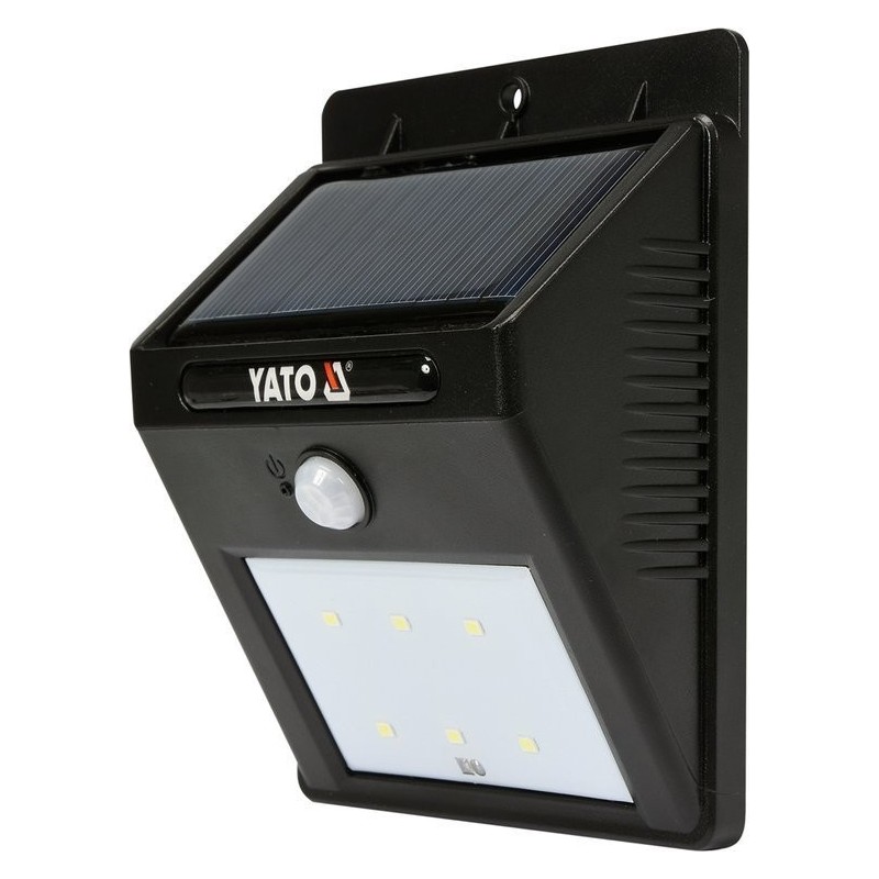 Sieninė saulės lempa su judesio davikliu 6 SMD LED