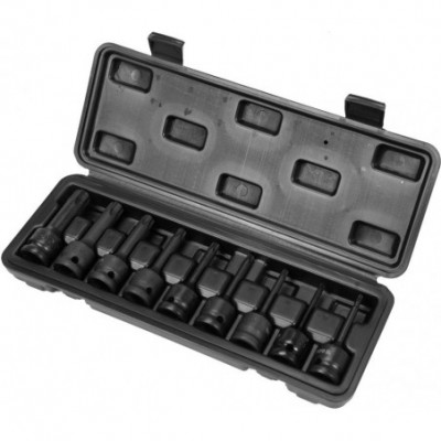 Smūginių antgalių rinkinys Torx, T20-T70, 1/2″, ilgi, YATO