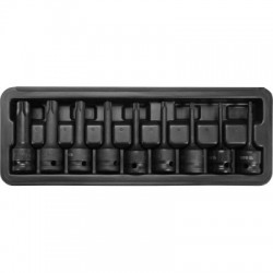 Smūginių antgalių rinkinys Torx, T20-T70, 1/2″, ilgi, YATO