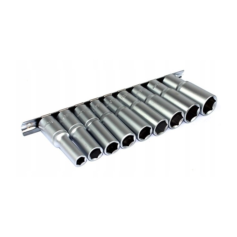 Ilgų galvučių komplektas 9vnt., 10-24mm., 1/2″