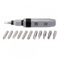 Smūginis atsuktuvas 1/2", reversinis, Cr-V, 12-antgaliais