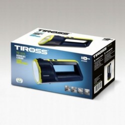 Rankinis įkraunamas žibintuvėlis 5W LED/ 330 lm +6W LED/ 520lm, TIROSS