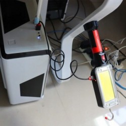 Akumuliatorinė darbo lempa 3W COB LED, Li-ion