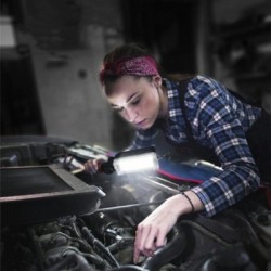 Akumuliatorinė darbo lempa 3W COB LED, Li-ion