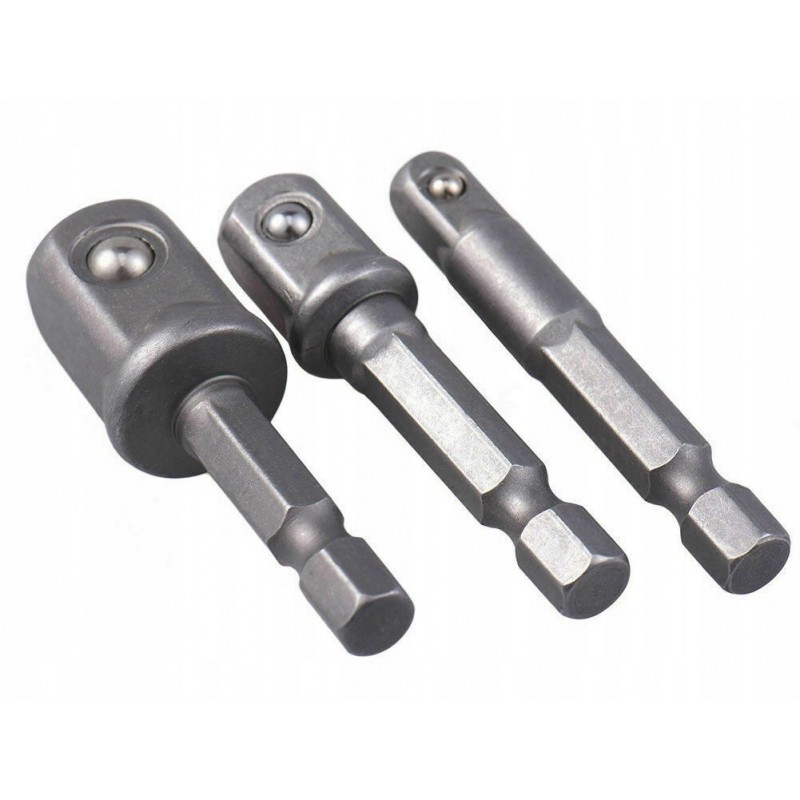 Adapterių rinkinys 1/4″, 3/8″ i 1/2″