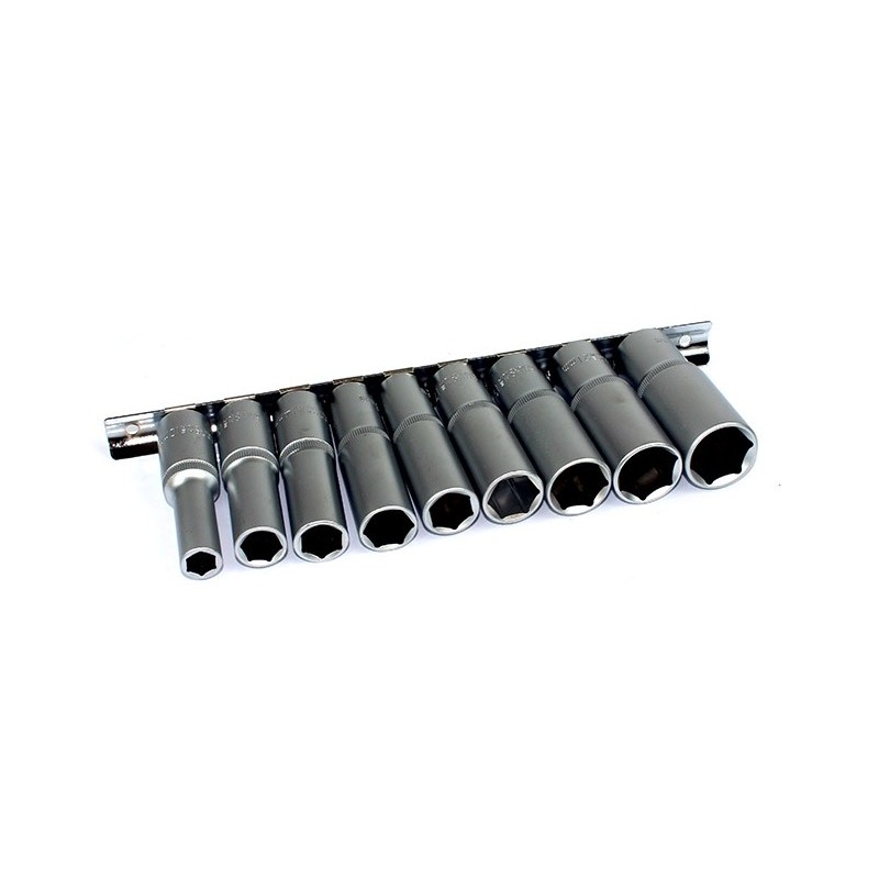 Ilgų galvučių rinkinys 1/4, 5-13mm, 9vnt.