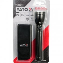 CREE XP-E metalinis LED žibintuvėlis, 3W, 110Lm, 162x37mm, YATO