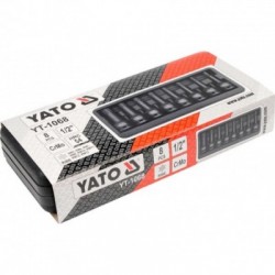 Smūginių antgalių rinkinys RIBE, RM5-RM13, 1/2″, ilgi, 8vnt., YATO