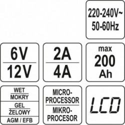 Įkroviklis 6V/2A, 12V/4A