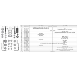 Stabdžių cilindriukų sustūmėjų komplektas 35 vnt.