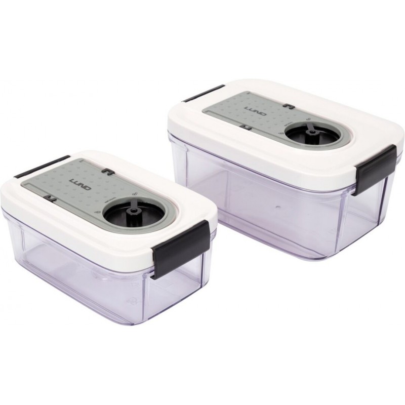 Vakuuminiai indai su datos nustatymu 2 vnt. (0,75L, 1,5L)