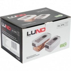 Vakuuminiai indai su datos nustatymu 2 vnt. (0,75L, 1,5L)