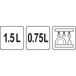 Vakuuminiai indai su datos nustatymu 2 vnt. (0,75L, 1,5L)