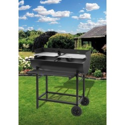 Lauko kepsninė / grilis, atviras, 2 skyriai / 74x39 cm